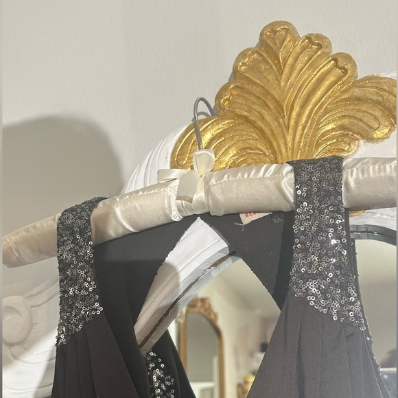 Silk Romper Grey Sequin Details ✨🖤 Rebecca Taylor - Picture 8 of 9